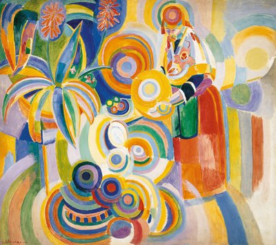 Mulher Portuguesa, 1916 de Robert Delaunay