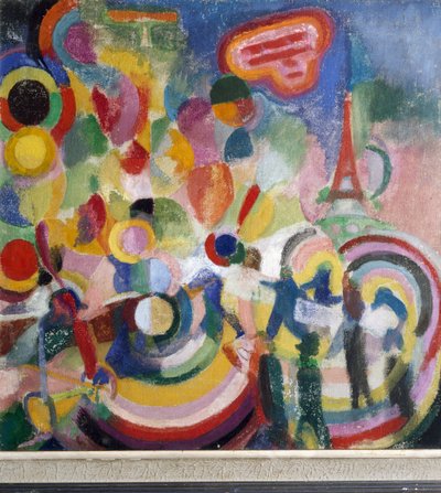 Homenagem a Louis Bleriot (óleo sobre tela de Robert Delaunay