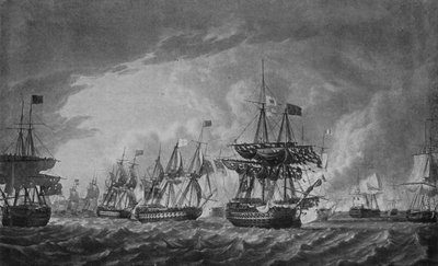 Antes do Glorioso Primeiro de Junho, c1795 de Robert Dodd