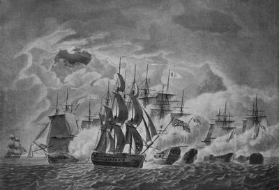 Ação famosa do capitão Trollopes, c1800 de Robert Dodd