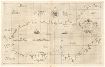Mapa de 1646 do Mediterrâneo Ocidental e de Gibraltar, de Robert Dudley de Robert Dudley