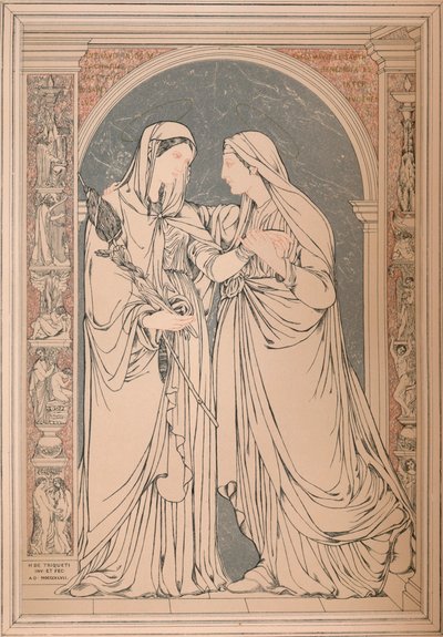 Uma imagem de mosaico de mármore, do Baron H. De Triqueti, Paris, 1893. de Robert Dudley