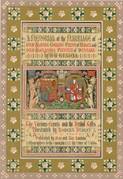 Página de rosto (cromolitografia) de Robert Dudley