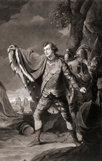 O ator inglês Samuel Reddish. Retrato. (impressão) de Robert Edge (after) Pine