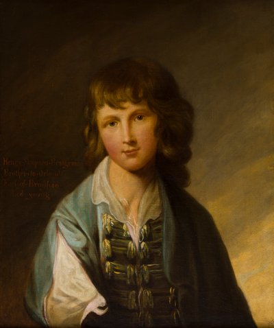 Retrato de Henry Simpson Bridgeman (1757-1782) quando menino, c.1767-77 (óleo sobre tela) de Robert Edge Pine