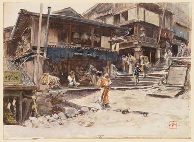 Uma rua em Ikao, Japão, I de Robert Frederick Blum