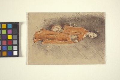 Mulher japonesa em quimono (tinta) de Robert Frederick Blum