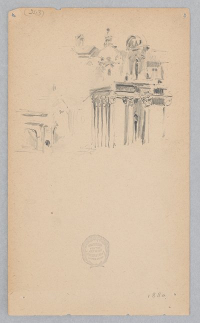 San Lorenzo em Miranda, Roma, Itália de Robert Frederick Blum