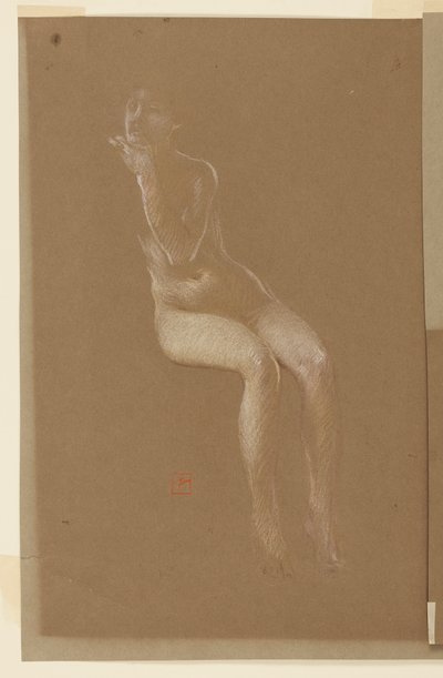 Estudo para uma mulher sentada, “Vintage Festival”, Mendelssohn Glee Club, Nova York, NY de Robert Frederick Blum