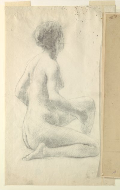 Estudo para uma mulher sentada, “Vintage Festival”, Mendelssohn Glee Club, Nova York, NY de Robert Frederick Blum