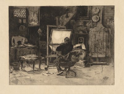 O Etcher, 1882. de Robert Frederick Blum