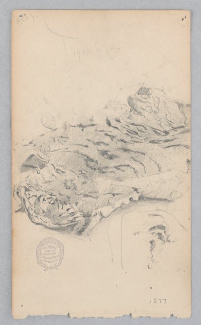 tapete de pele de tigre de Robert Frederick Blum
