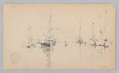 Vista de um porto de Robert Frederick Blum