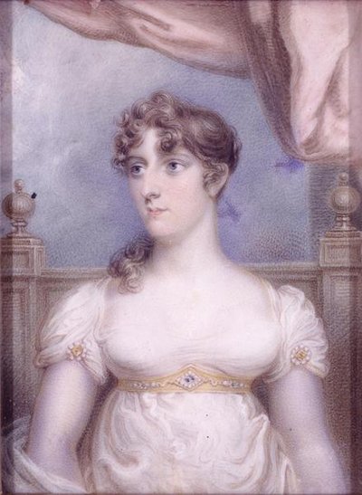 Sra. Robert Fulton, c.1810-15 (aquarela em marfim) de Robert Fulton