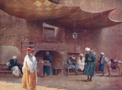 An Arab Cafe, Cairo, c1880, 1904 de Robert George Talbot Kelly