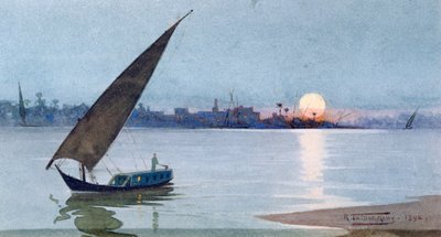 Lago Oriental, Egito". de Robert George Talbot Kelly