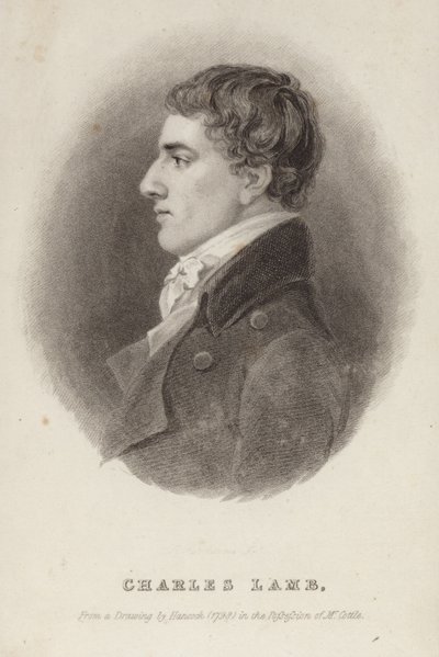 Retrato de Charles Lamb de Robert Hancock