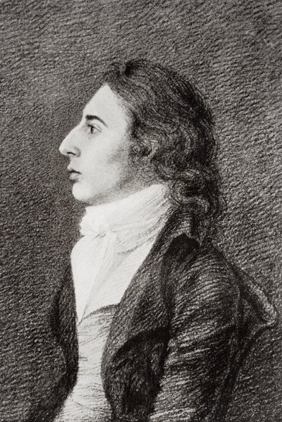 Robert Southey (1774-1843) de "A Vida de Charles Lamb, Volume I", de EV Lucas, publicado em 1905 de Robert Hancock