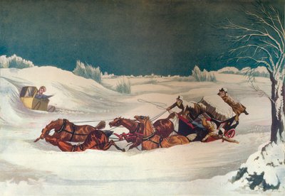 The Liverpool Mail Perto de St Albans, século XIX de Robert Havell
