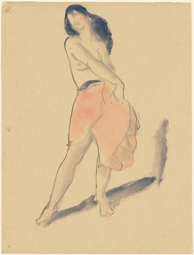 Dançarina de saia vermelha, nº 2 de Robert Henri