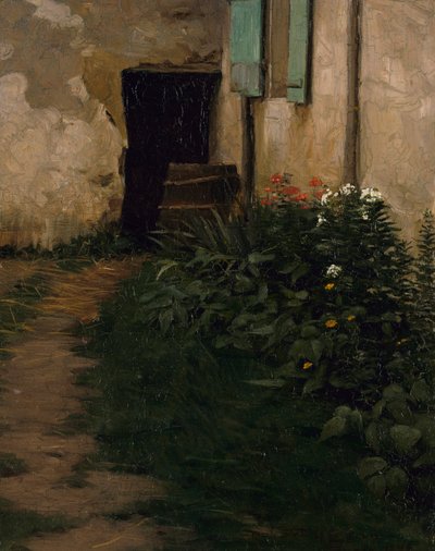 Um caminho de jardim, 1896. de Robert Henry Logan