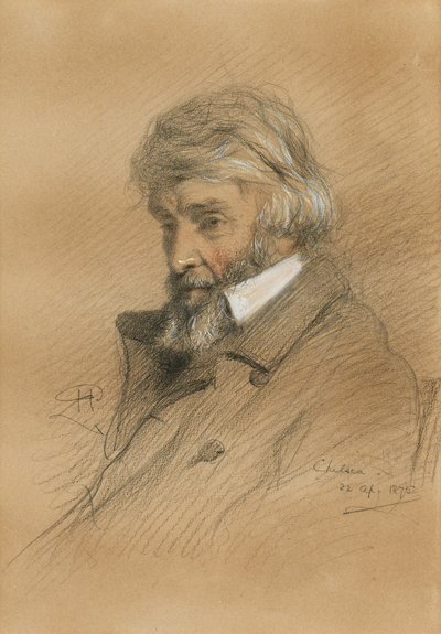 Retrato de Thomas Carlyle 1795-1881, 1875. de Robert Herdman