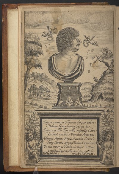 Frontispício de Hespérides, ou As Obras… de Robert Herrick