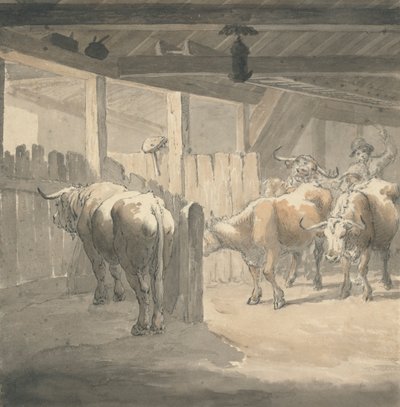 Um Byre de vaca de Robert Hills