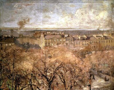Heriot Row, Edimburgo (óleo sobre tela) de Robert Home