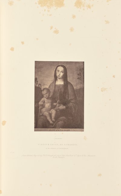 Virgem e Menino, de F. Francia de Robert Howlett
