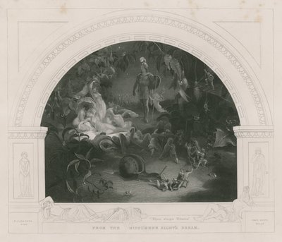 Lá dorme Titania, do sonho da noite de verão de Robert Huskisson