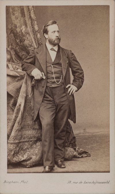 Retrato do pintor Ludwig Knaus 1829-1910. de Robert Jefferson Bingham