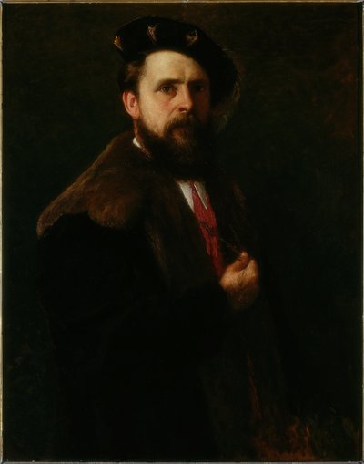 Auto-retrato, c.1913 (óleo sobre tela) de Robert Jobling