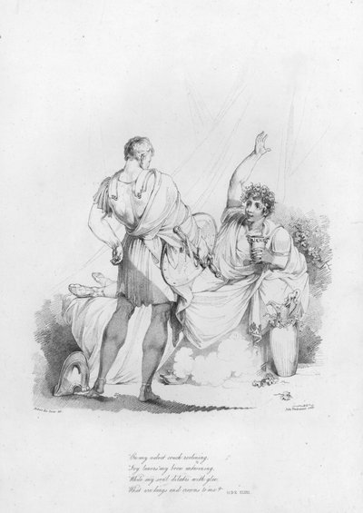 Anacreon, Ode XLVIII (gravura) de Robert Kerr (after) Porter