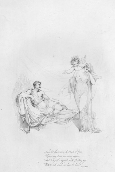 Anacreon, Ode XXXII (gravura) de Robert Kerr (after) Porter