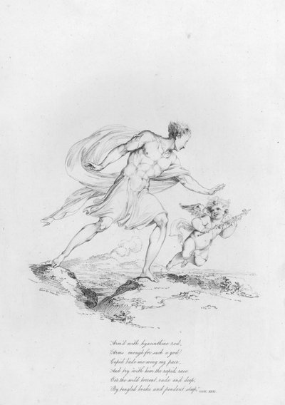 Anacreon, Ode XXXI (gravura) de Robert Kerr (after) Porter