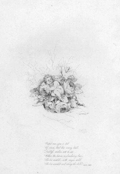 Anacreon, Ode XXXV (gravura) de Robert Kerr (after) Porter