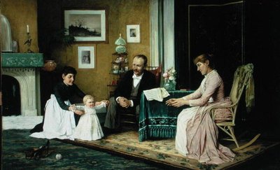 O Primeiro Passo (óleo sobre tela) de Robert Kluth