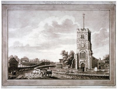 Igreja de Santa Maria, Putney, Wandsworth, Londres, 1783. de Robert Laurie