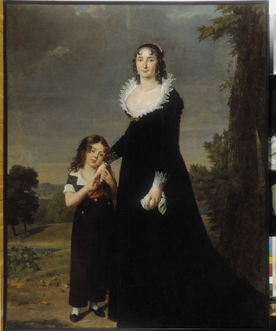 Retrato de uma mãe com seu filho de Robert Lefevre