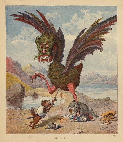 Os Gatinhos Peregrinos: Griffin Rage (cor litho) de Robert Michael Ballantyne