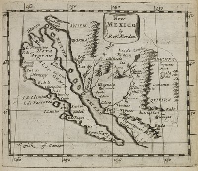 Maps.C.39.a.11, mapa 57 Novo México de Robert Morden