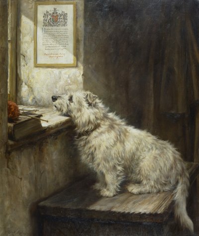 Será que ele vai voltar , c.1918 (óleo sobre tela) de Robert Morley