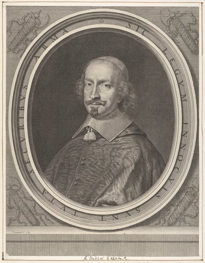 Cardeal Jules Mazarin, ca. 1652 de Robert Nanteuil
