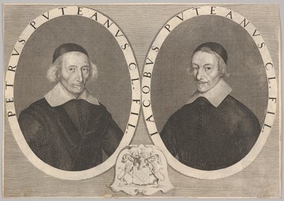 Retrato duplo de Pierre e Jacques Dupuy, ca. 1648-49. de Robert Nanteuil