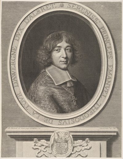 Emmanuel-Théodose de La Tour d&39;Auvergne, Le Cardinal de Bouillon, 1668. de Robert Nanteuil