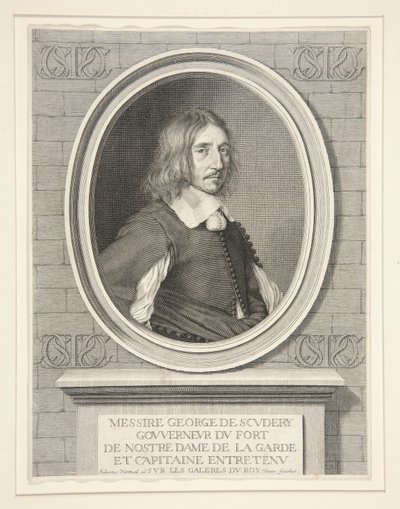 Georges de Scud?ry, Autor, Membro da Academia (1601-1668) de Robert Nanteuil