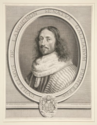 Guillaume de Lamoignon, Primeiro Presidente do Parlamento de Paris de Robert Nanteuil