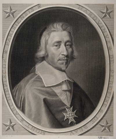 Hardouin de Péréfixe de Beaumont, arcebispo de Paris. 1665. de Robert Nanteuil