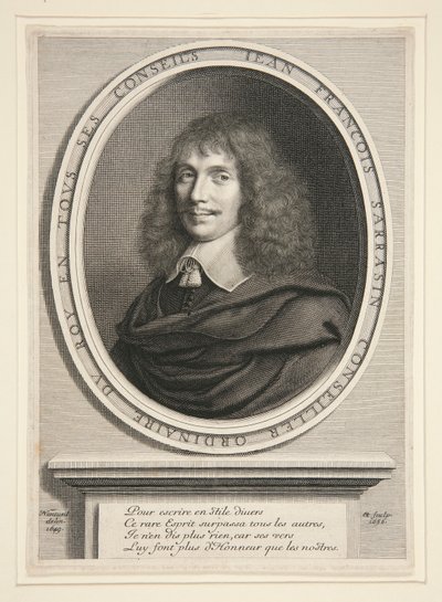 Jean-François Sarrasin, Homem de Letras de Robert Nanteuil